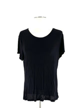 Womens Size Large APT.9 Crew Neck T-Shirt Very Soft Black Top - TheRealThreads